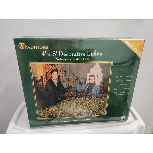 (2x) TRADITIONS 4´x8´ NET STYLE LIGHTS MESH 200...